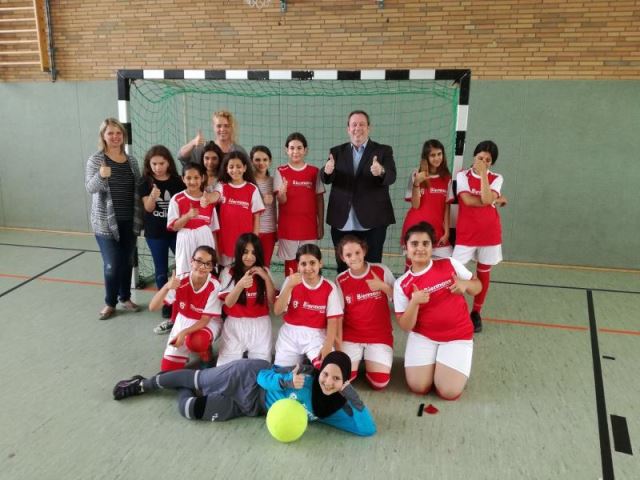 Mädchenfußballteam